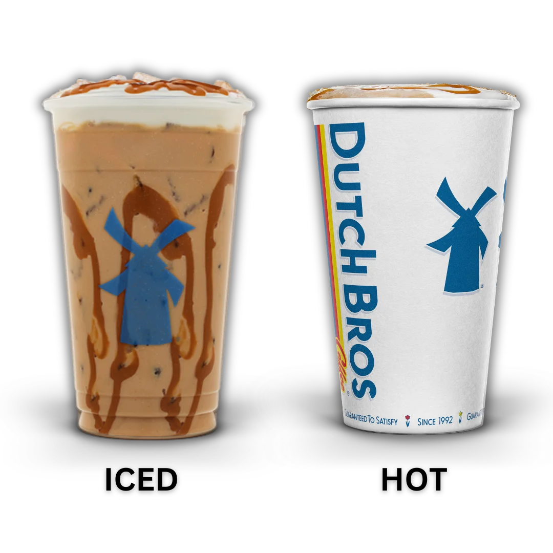 hot and iced cookie butter latte dutch bros drinks.