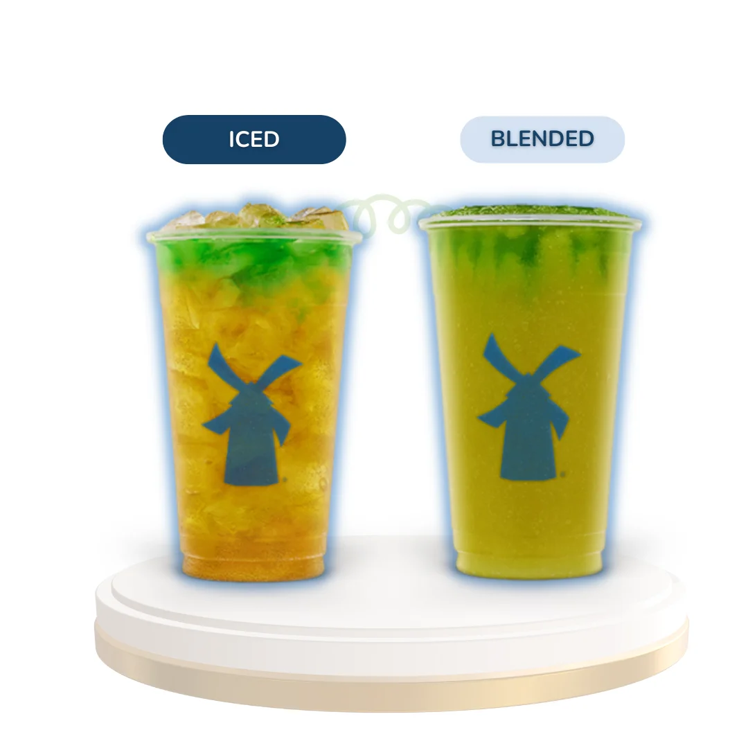 CARAMEL APPLE REBEL iced and blended dutch bros drinks.