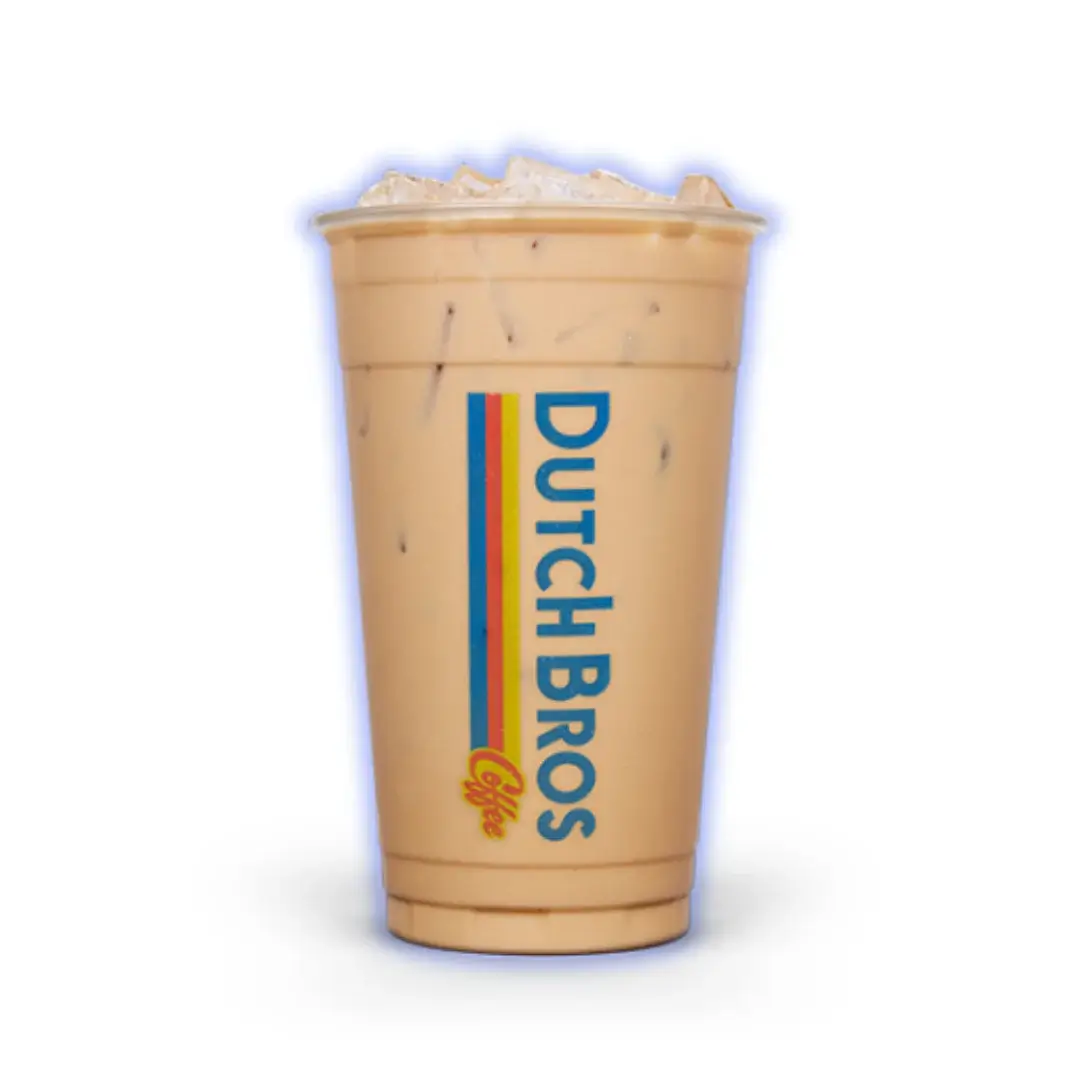 Oat Milk Latte in a glass cup, creamy and smooth.