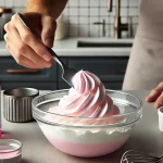 Dutch Luv Rebel Copycat Recipe (Easy At-Home Version) 6 A kitchen scene showing the step of creating a soft top for the Dutch Luv Rebel drink