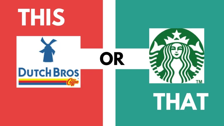 A visual of Comparisons with Competitors Dutch Bros vs Starbucks