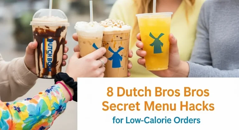 A banner image that show Dutch Bros Secret Menu Hacks for Low-Calorie Orders