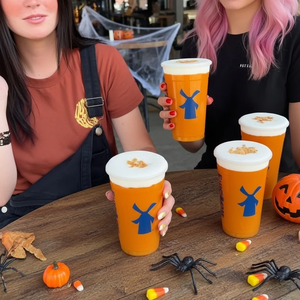 Dutch Bros Pumpkin Slasher Blended Rebel
