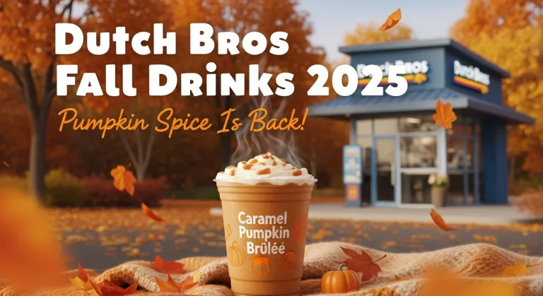 Dutch Bros fall drinks 2025 thumbnail featuring pumpkin spice comeback.
