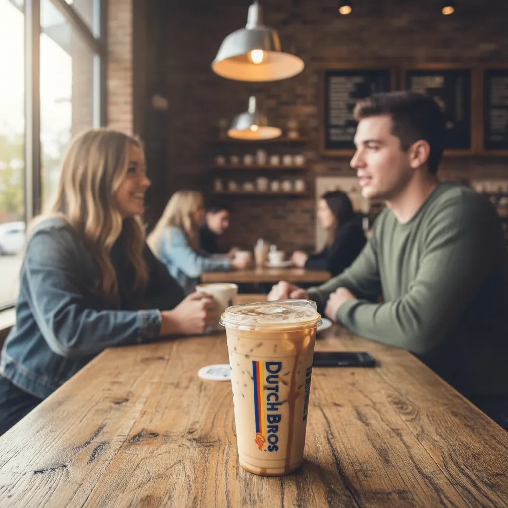 Dutch bros Nitro Caramelizer in a coffee shop.