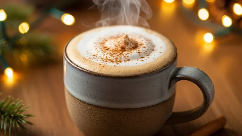 The Ultimate Dutch Bros Holiday & Winter Drinks Guide 4 A Caramel Brûlée-Inspired Latte recipe ready to serve.