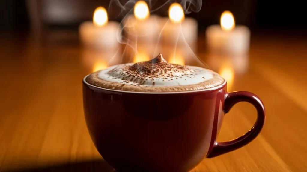 The Ultimate Dutch Bros Holiday & Winter Drinks Guide 5 A Cinnamon Spice Milk Steamer placed on a table.