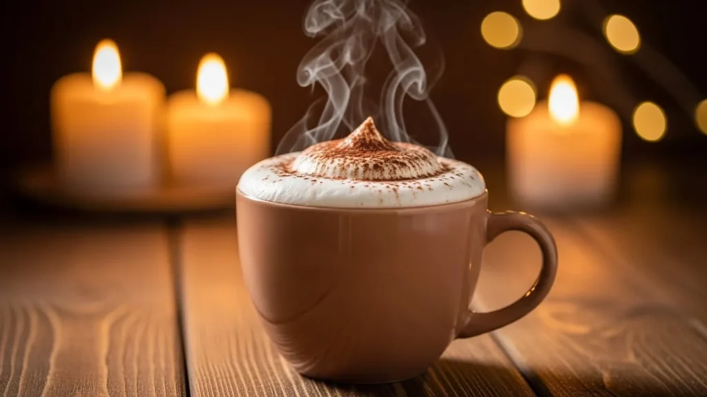 The Ultimate Dutch Bros Holiday & Winter Drinks Guide 6 A Hot Cocoa With Soft Top-Style Foam recipe ready to serve.