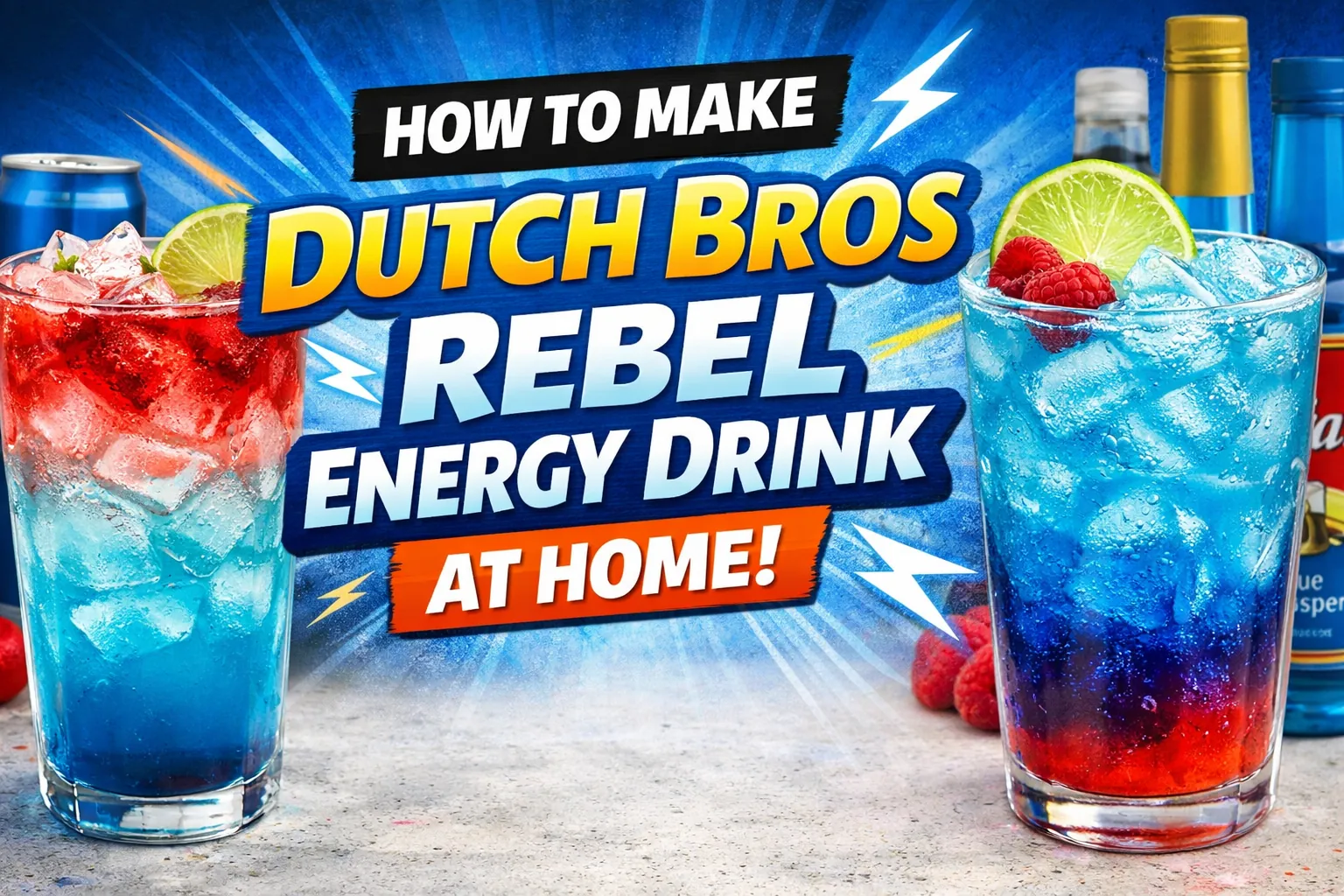 How to Make a Dutch Bros Rebel Energy Drink at Home