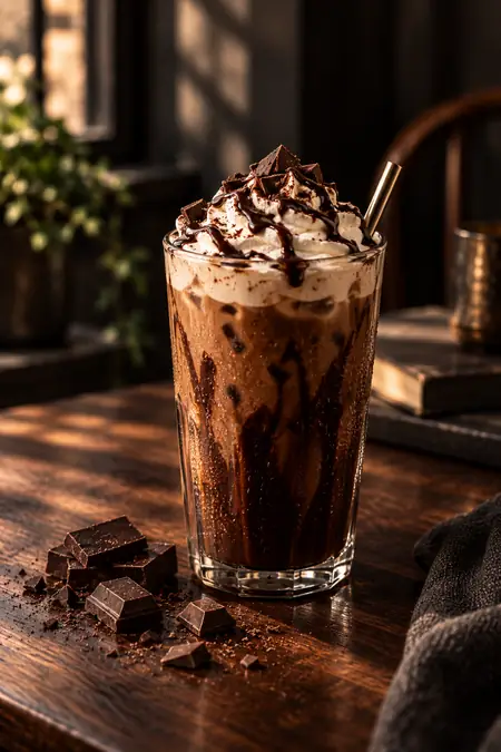 15 Iced Coffee Aesthetic Ideas for Coffee Lovers 6 dark mocha aesthetic