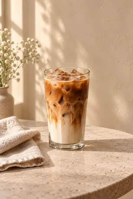 15 Iced Coffee Aesthetic Ideas for Coffee Lovers 4 minimal beige cafe